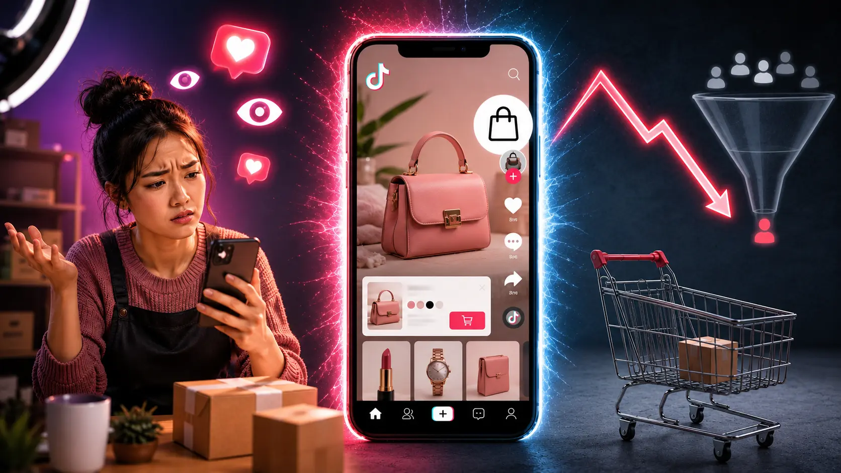 Seus vídeos no TikTok Shop têm visualizações, mas não vendem?